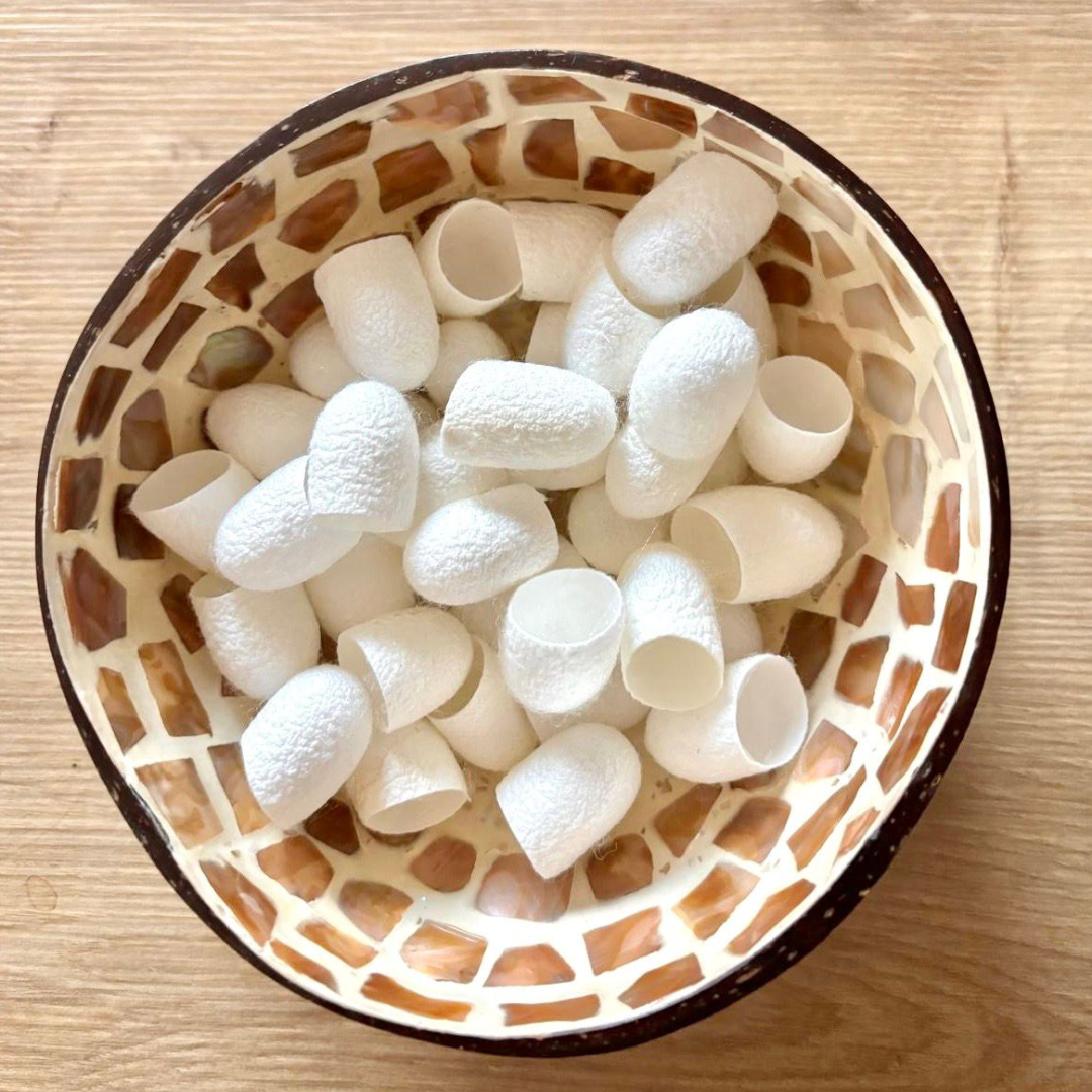 Cocon de soie : gommage